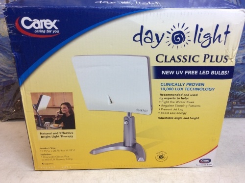 Carex Day Light Classic Plus Light Therapy Lamp DL93011 - Appears New  - Lot 782