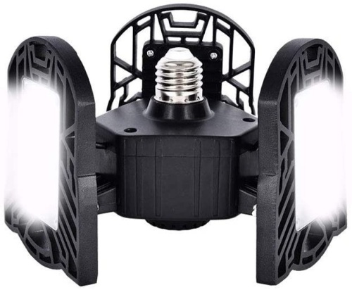 Deformable LED Garage Light with 3 Adjustable Panels 6000K AC85-265V 60W - Appears New   - Lot 800