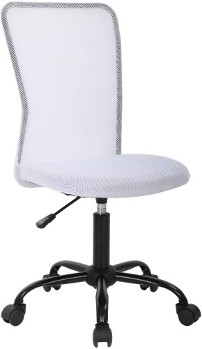 Mesh Ergonomic Swivel Rolling Office Chair, White - Appears New   - Lot 804