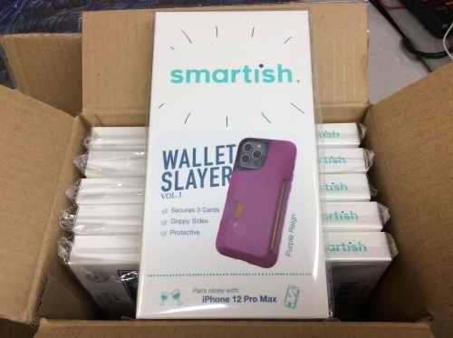 Case of (24) Smartish iPhone 12 Pro Max Wallet Slayer Vol. 1 Phone Case with Credit Card Holder - New  - Lot 837