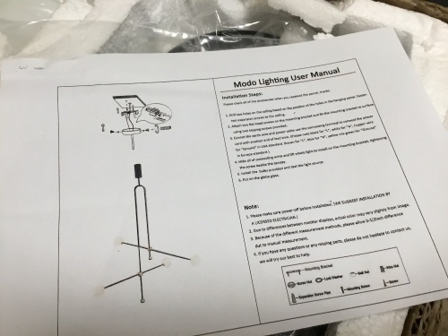 Modo Lighting Pendant Light - E-Comm Return, Appears New  - Lot 855