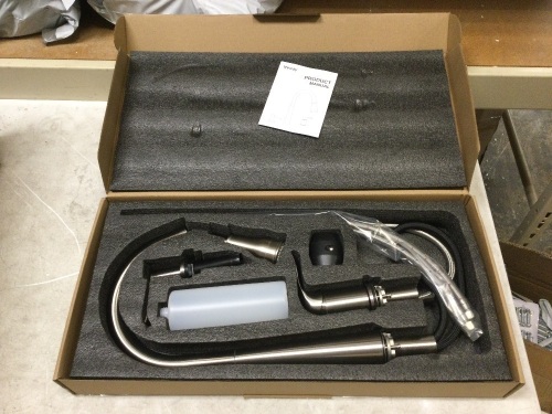 Kitchen Faucet with Soap Dispenser. NEW - Lot 891