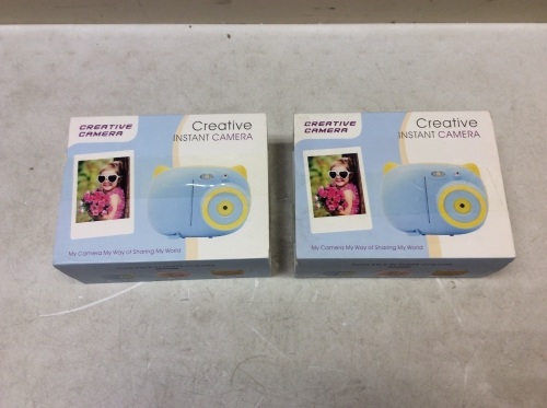 Lot of (2) Creative Instant Cameras, Pink - New  - Lot 895
