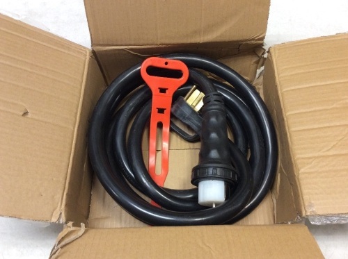 Generator Power Cord 50-Amp 125/250-Volt 14-50P to CS6364 Locking Connector - Appears New  - Lot 1001