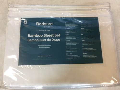 Bedsure Bamboo Sheet Set, King - Appears New  - Lot 1010