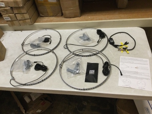 4-Piece LED Wheel Light Kit. Appears New - Lot 1018