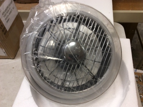 IYUNXI Modern Enclosed Low Profile Ceiling Fan with Lights - Appears New  - Lot 1024