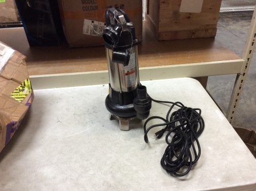 Submersible Water Pump 1.5 HP VD-1100F - E-Comm Return, Unknown Condition/Untested - Lot 1054