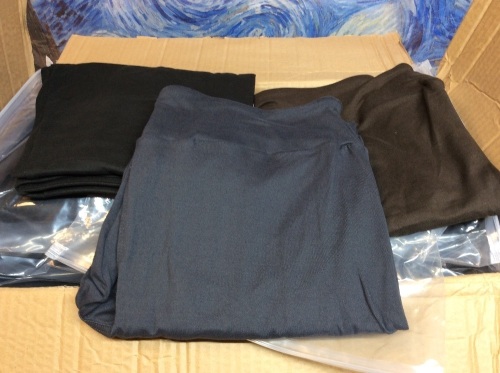 Case of (22) QYQ Buttery Soft Women's High Waisted Leggings, 3 Pack, One Size - New  - Lot 1115