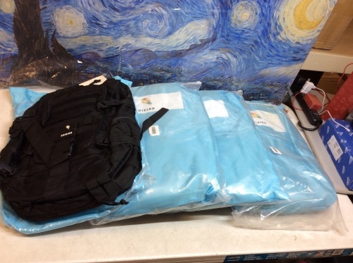 Lot of (4) Cuibird Backpacks, Black - New  - Lot 1120