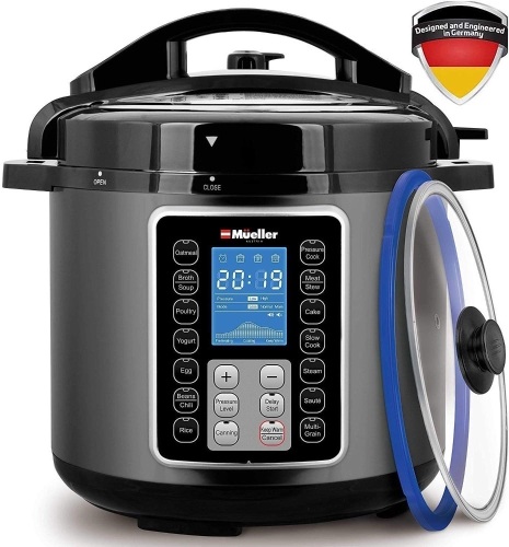 Mueller UltraPot 6Q Pressure Cooker Instant Crock 10 in 1 Pot with German ThermaV Tech - Appears New   - Lot 1134