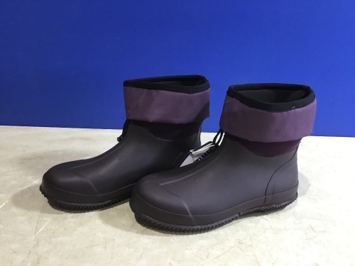 Hisea Ankle Height Insulated Rubber Boots, Men's 12 