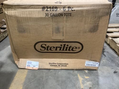 Lot of (6) Sterilite 30-Gallon (120-quart) Storage Box