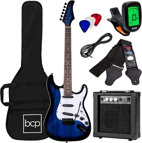 39in Full Size Beginner Electric Guitar Starter Kit 