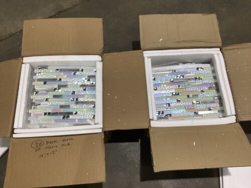 Case of 2 Boxes of (20) Pieces of Mosaic Tile 12" x 12"