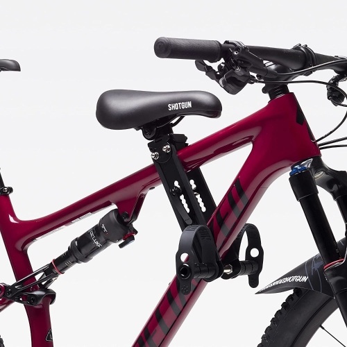 SHOTGUN Kids Front Mounted Mountain Bike Seat with Pedals/Handlebars 
