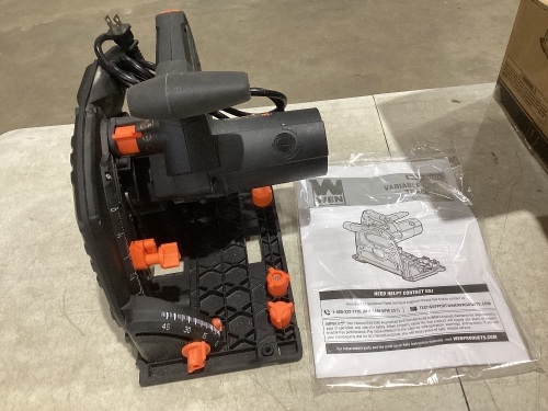 WEN CT1272 12-Amp 7-1/4-Inch Variable Speed Plunge Cut Circular Track Saw   - Lot 410
