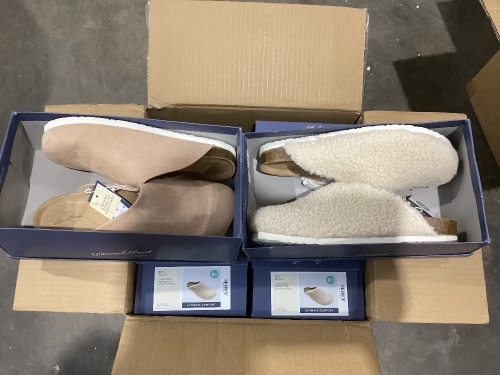 Case of (6) Universal Thread Bev Flats with Contoured Footbed, Size 9.5 
