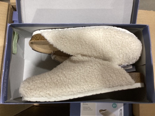 Case of (6) Universal Thread Bev Flats with Contoured Footbed, Size 9.5 