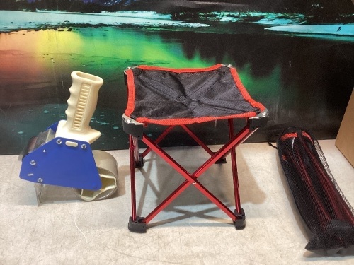 Lot of (2) Small Folding Stools 