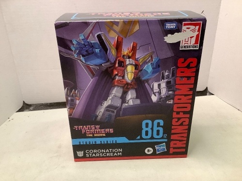 Takara Tomy Coronation Starscream Transformers, Appears New, Small Rip on Box - Lot 4