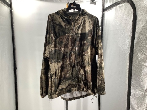 Men's Camo Zip Up Hoodie, Xl, Appears New - Lot 695