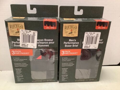 Lot of (2) Red Head Men's Boxer Brief, 2XL, Appears New - Lot 700