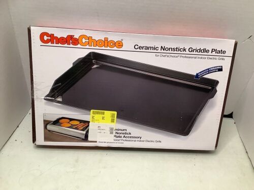 Chef's Choice Ceramic Nonstick Griddle Plate, Appears New - Lot 701