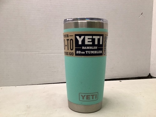 Yeti Rambler 20oz Tumbler, Lid Missing Piece, Appears New - Lot 729