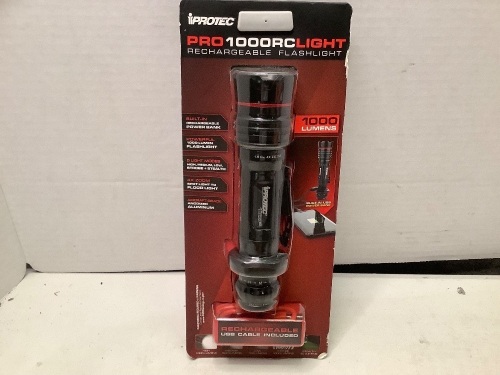 Iprotec Pro10000RC Light Rechargeable Flashlight, 1000 Lumens, Appears New - Lot 731