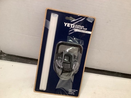 Yeti Rambler Straw Cap Set, Appears New, Box Damaged - Lot 778