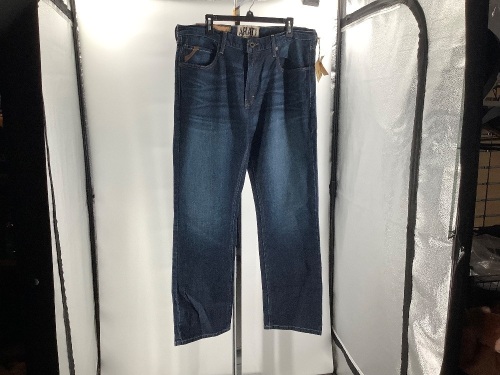 Ariat Low Rise Straight Leg Jeans, 38x32, Appears New - Lot 494