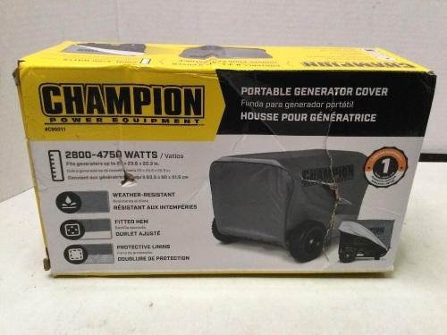 Champion Power Equipment Portable Generator Cover, Appears New - Lot 178