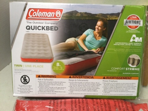 Coleman Quickbed, Twin, Appears New, Untested - Lot 20