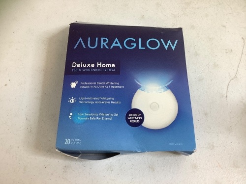 AuraGlow Teeth Whitening System, Appears New - Lot 268