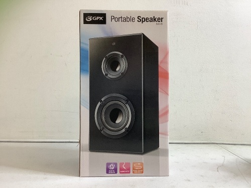 GPX Portable Speaker, Powers Up, Appears New - Lot 340