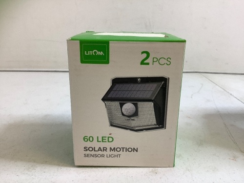 2pcs Solar Motion Sensor Light, Appears New - Lot 677