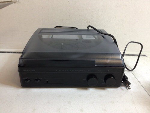 Vinyl Record Player Turntable, Powers Up, Appears New - Lot 40