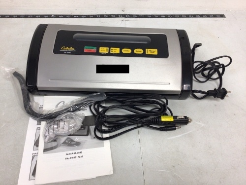 Vacuum Food Sealer, Powers Up, E-Commerce Return - Lot 108