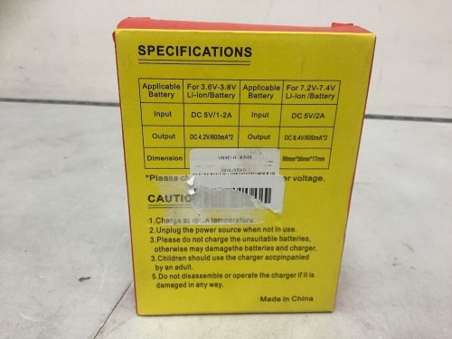 LCD Camera Batteries & Charger, Untested, E-Commerce Return - Lot 584