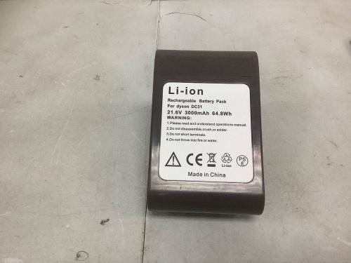 Li-ion Rechargeable Battery for Dyson DC31, E-Commerce Return - Lot 531