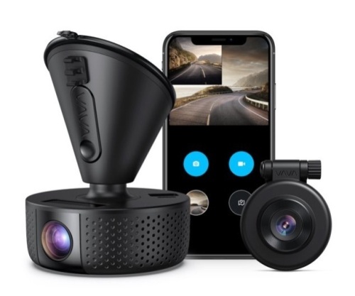 VAVA Dual Dash Cam, Untested, E-Commerce Return - Lot 534