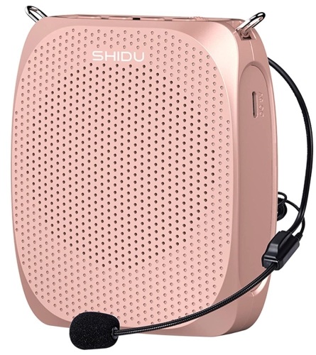 SHIDU Portable Mini Voice Amplifier w/ Wired Microphone Headset, Powers Up, Appears New - Lot 727