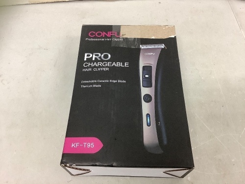 Confu Pro Chargeable Hair Clippers, Powers Up, E-Comm Return - Lot 214