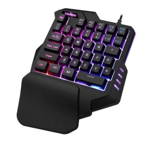 One Hand USB Wired Gaming Keyboard, Untested, E-Commerce Return - Lot 590