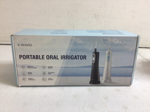 X-Waves Portable Oral Irrigator, Powers Up, E-Commerce Return - Lot 621