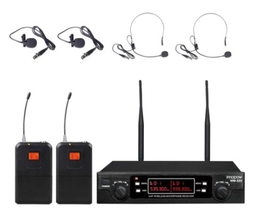 Innopow UHF Wireless Microphone System, Untested, E-Commerce Return - Lot 589