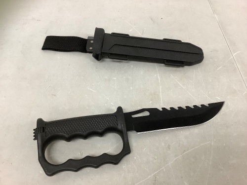 Tactical Knife w/ Sheath, Appears New - Lot 183