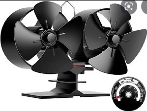 Vivohome Dual Head Heat Powered Stove Fan, Powers Up, E-Commerce Return - Lot 189