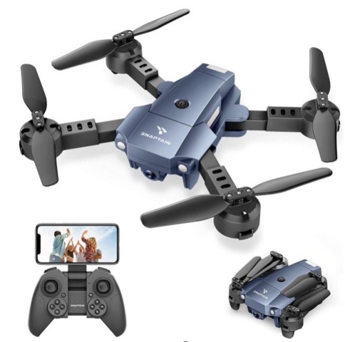 Snaptain Mini Foldable Drone, Powers Up, E-Commerce Return - Lot 836